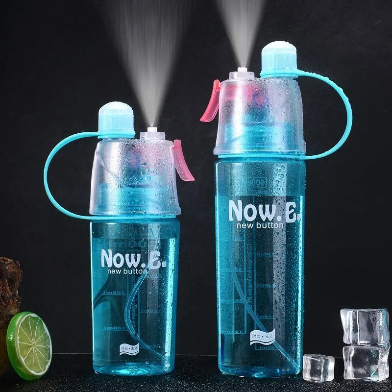 3 Colors Spray Sport Water Bottle