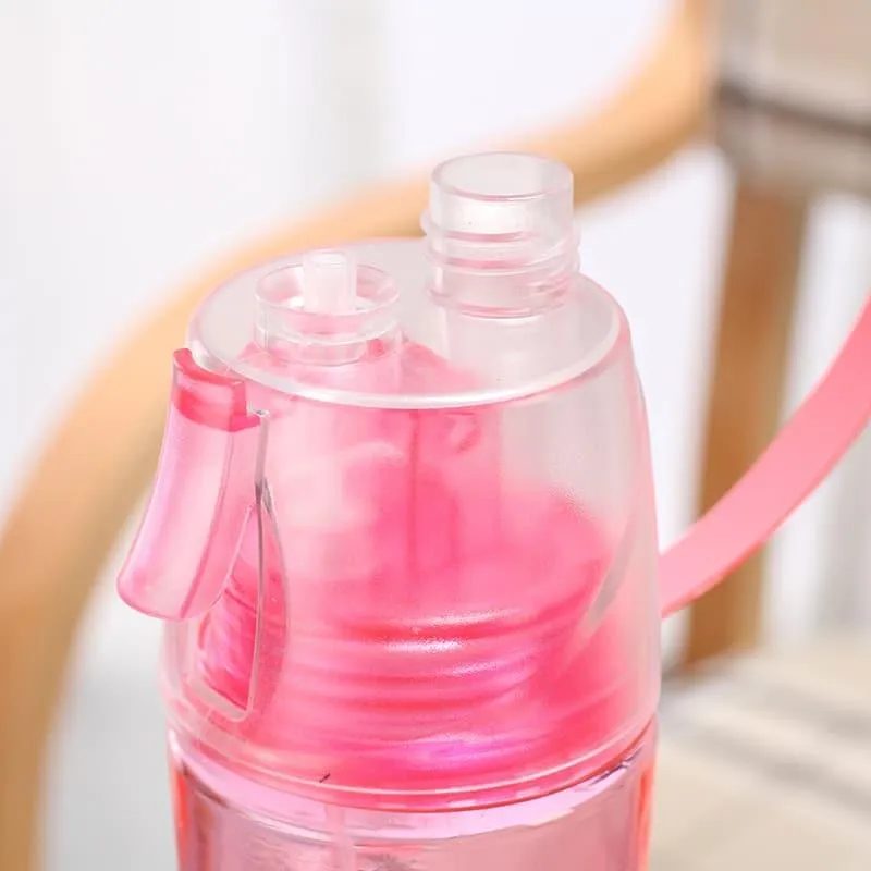 3 Colors Spray Sport Water Bottle