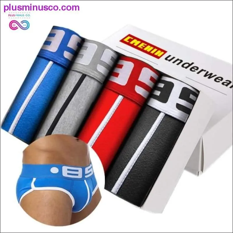 4Pcs/lot Men Briefs Cotton Sexy Underwear Men Jockstrap