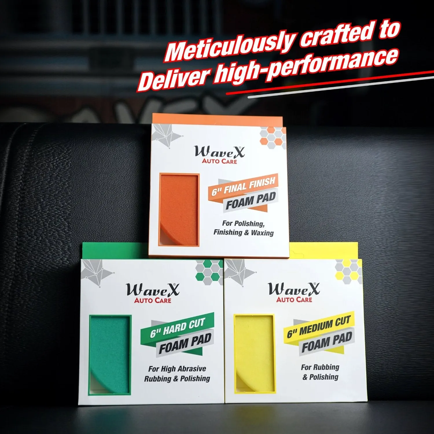 6-Inch Medium Cut Foam Pad for Car | Medium-Density Foam for Balanced Correction