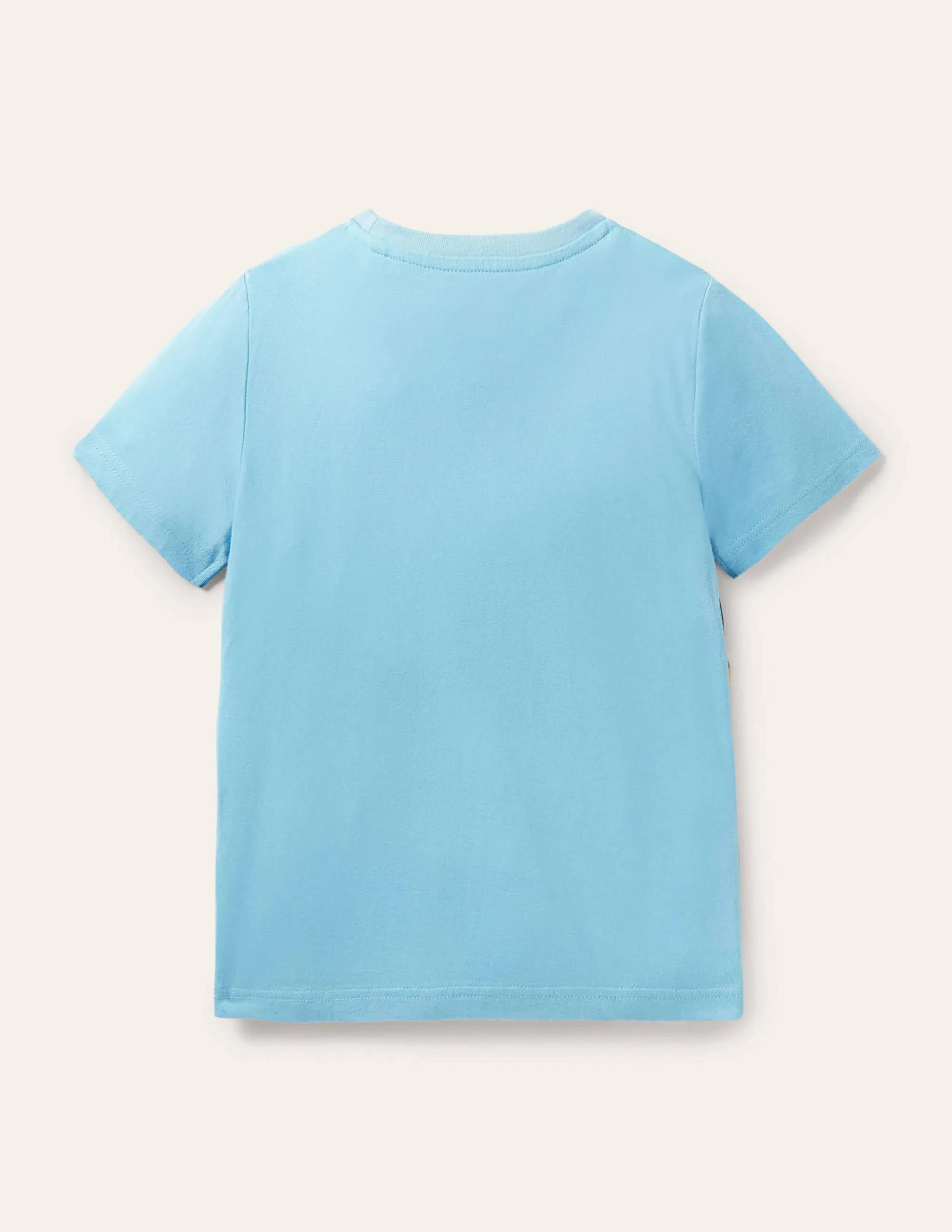 Adventure Zip T-shirt-Aqua Blue Camping Crocodile
