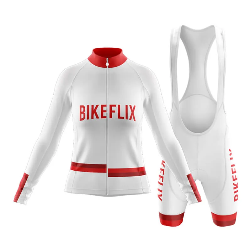Bikeflix Club Cycling Kit (V1) (White)