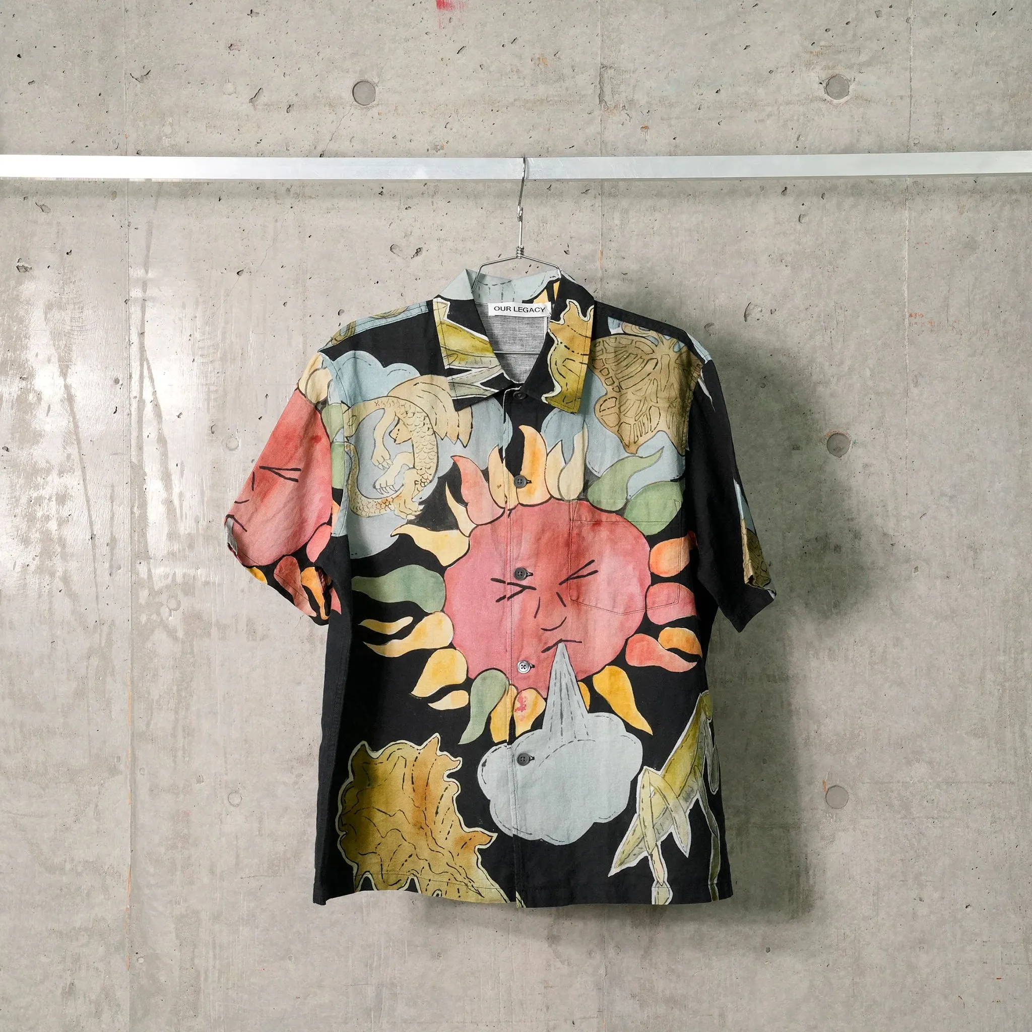 BOX SHIRT SHORTSLEEVE / SOLAR POWER PRINT