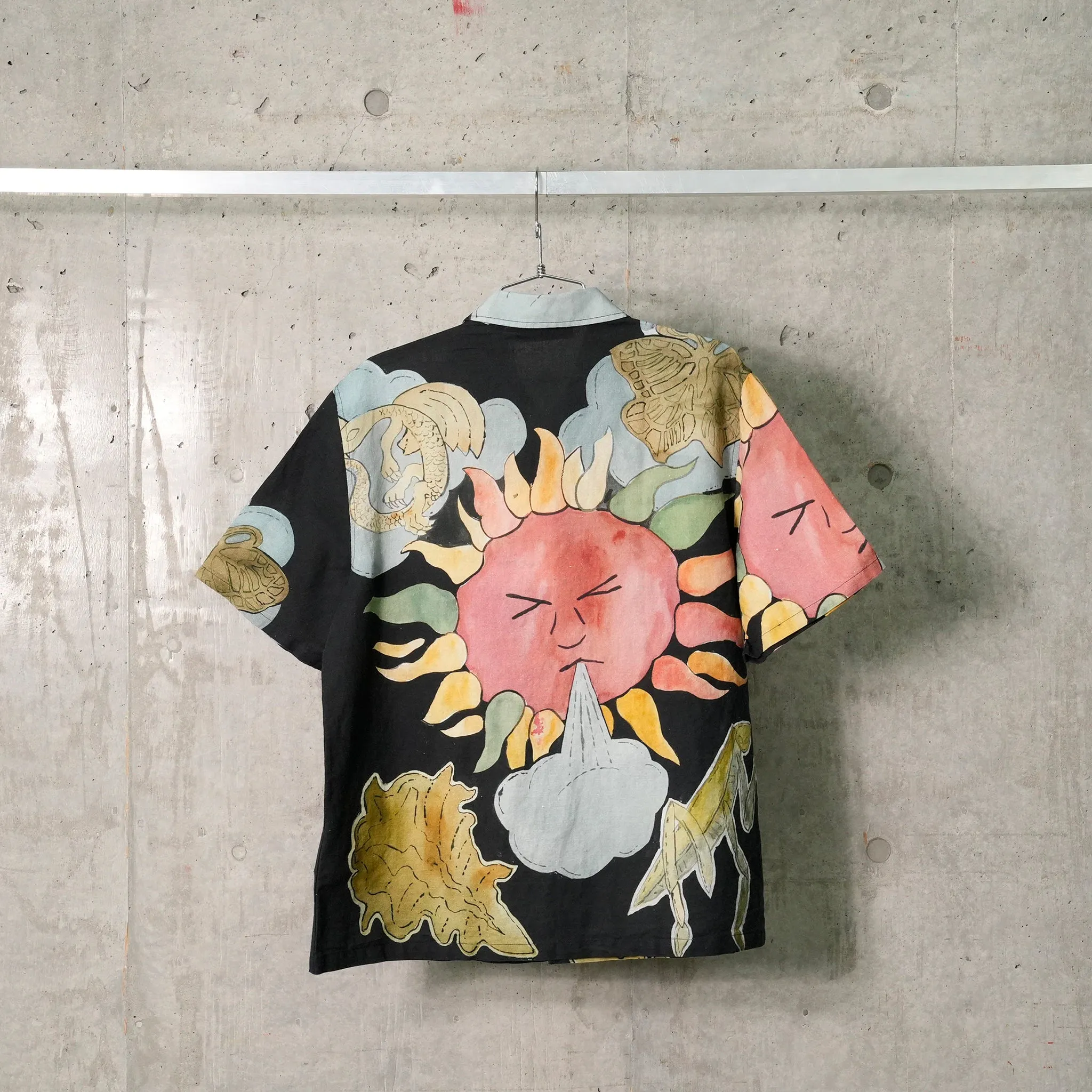BOX SHIRT SHORTSLEEVE / SOLAR POWER PRINT
