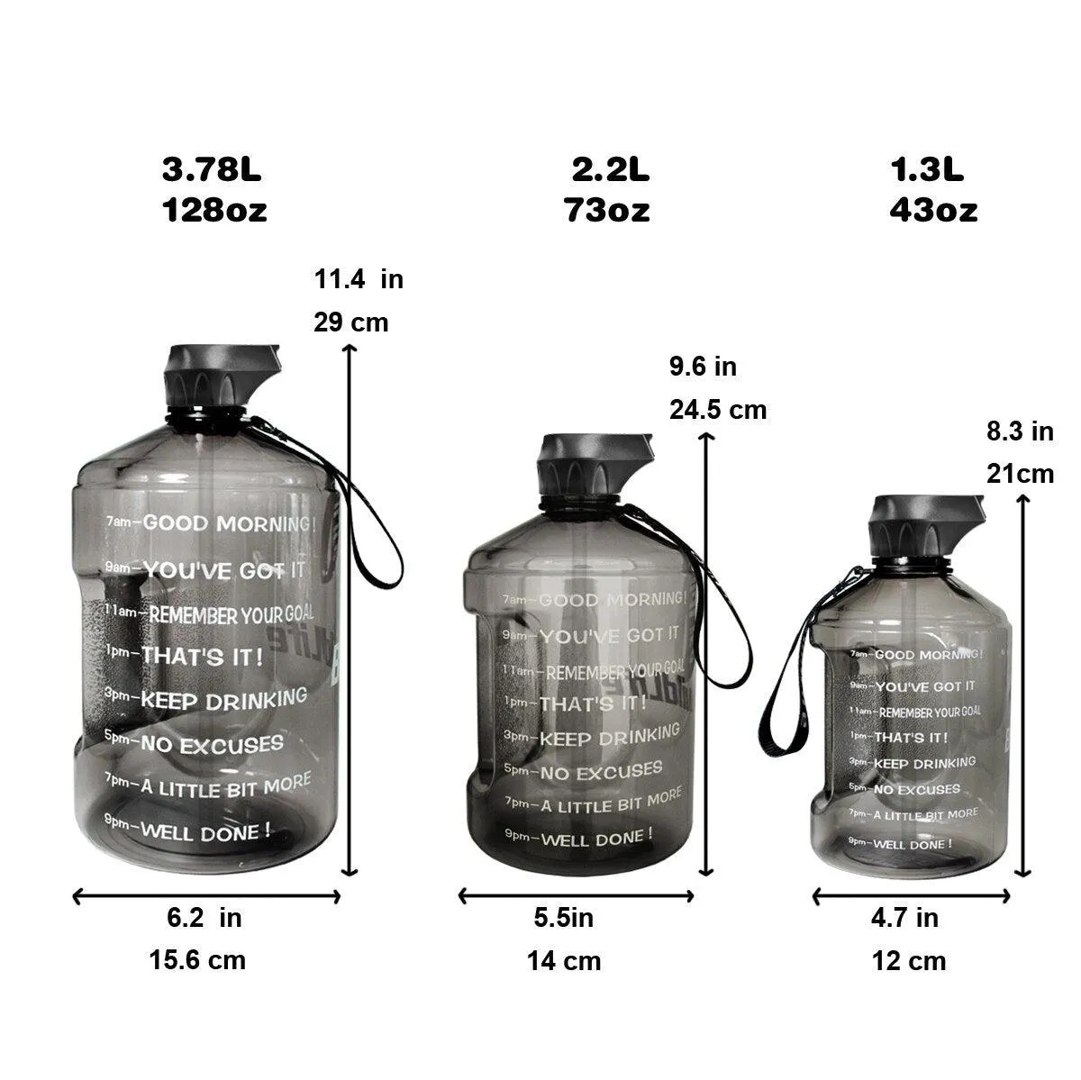 BPA Free Plastic Drinking Water Bottle with Straw