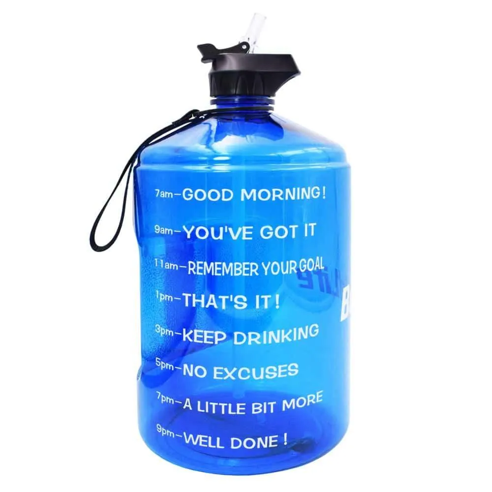 BPA Free Plastic Drinking Water Bottle with Straw