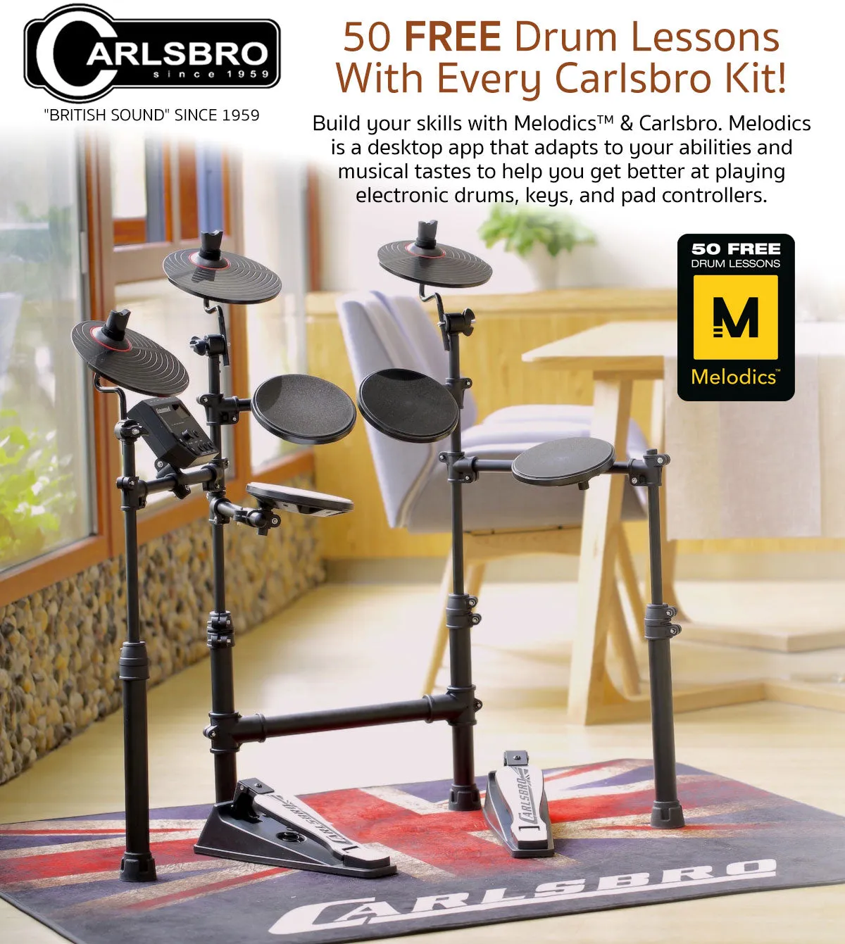 Carlsbro CLUB100 Electronic Drum Kit