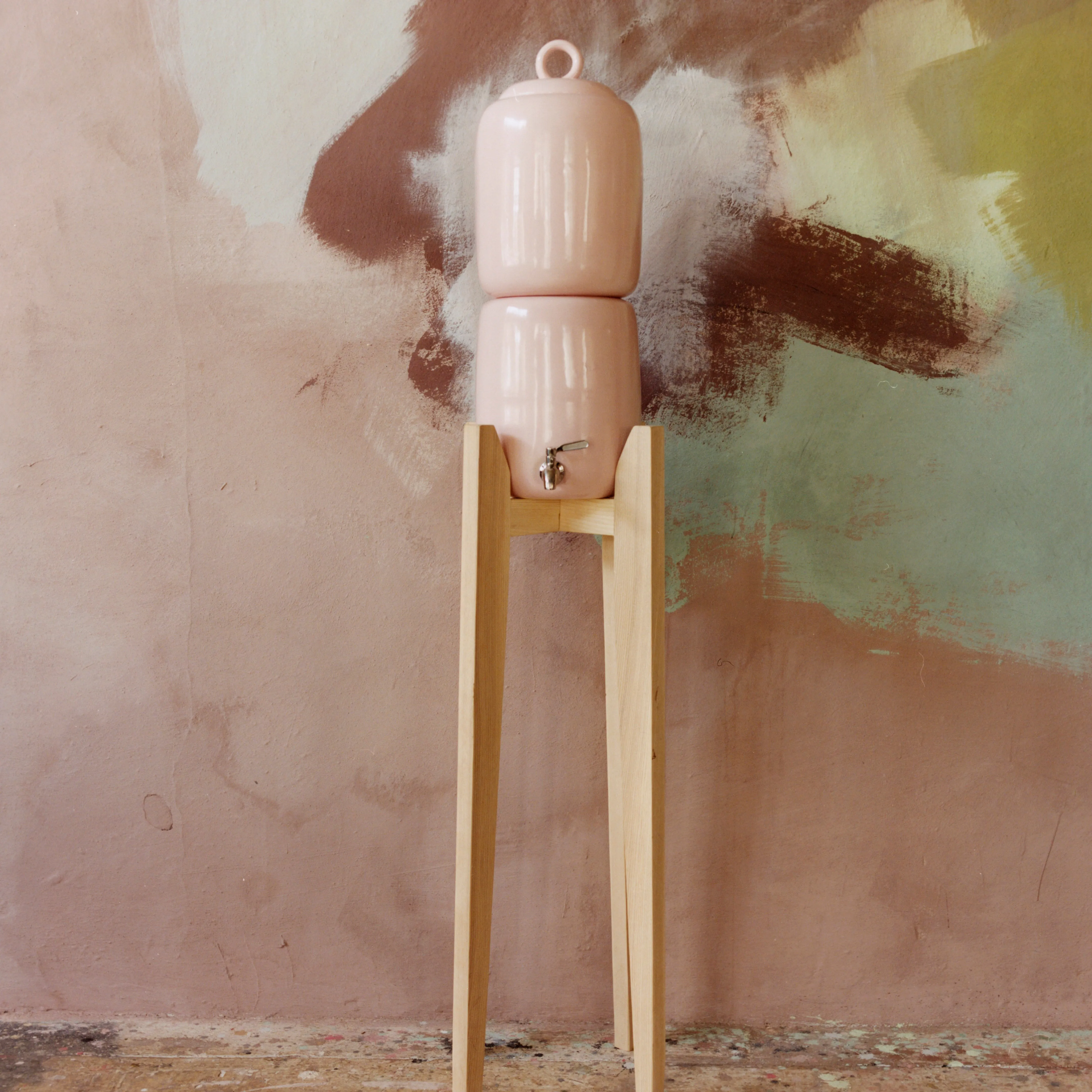 Ceramic Gravity-Fed Water Vessel and Filter