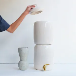 Ceramic Gravity-Fed Water Vessel and Filter
