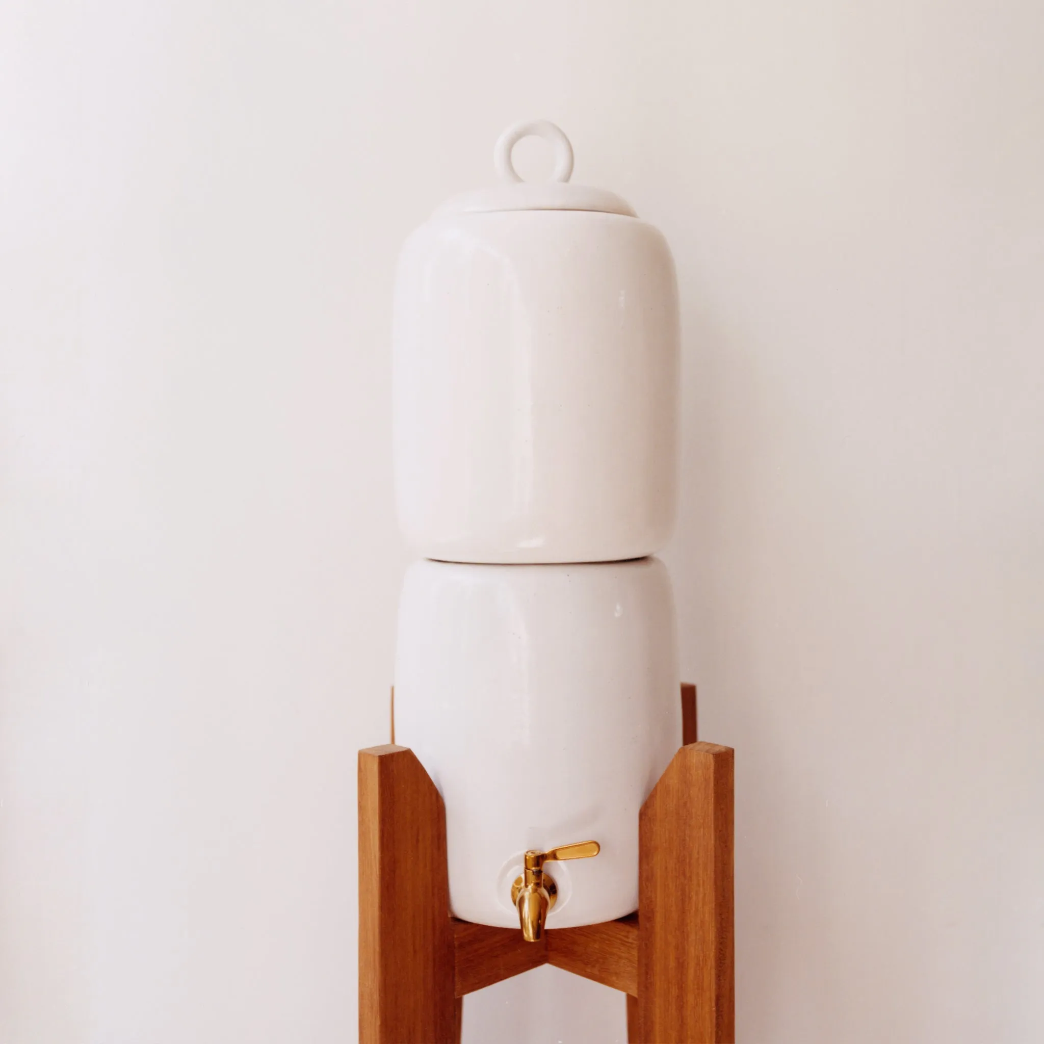 Ceramic Gravity-Fed Water Vessel and Filter