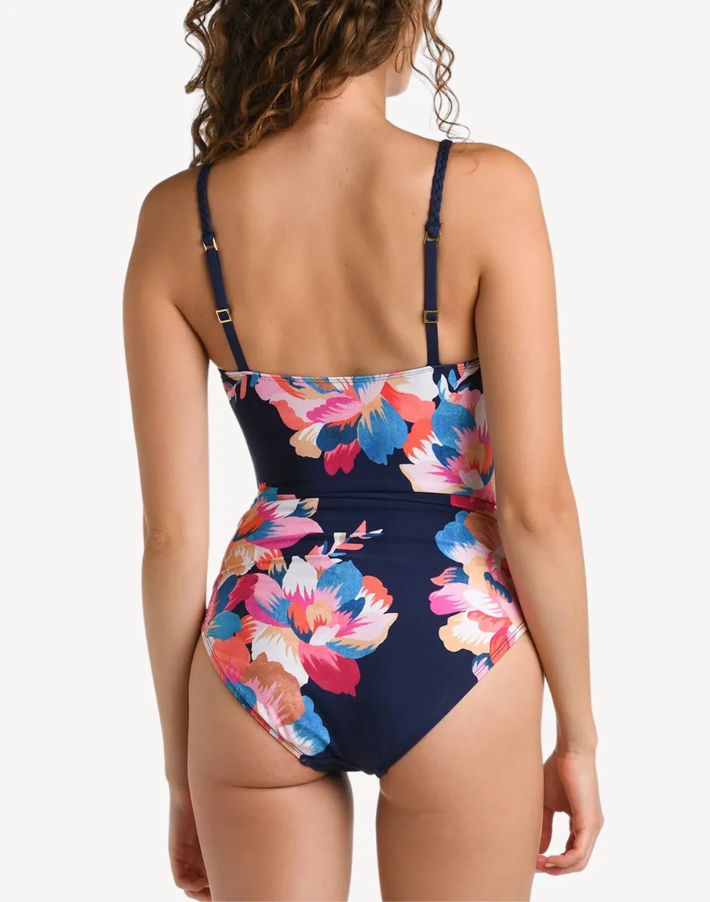 Denim Bouquet Lingerie One Piece Swimsuit