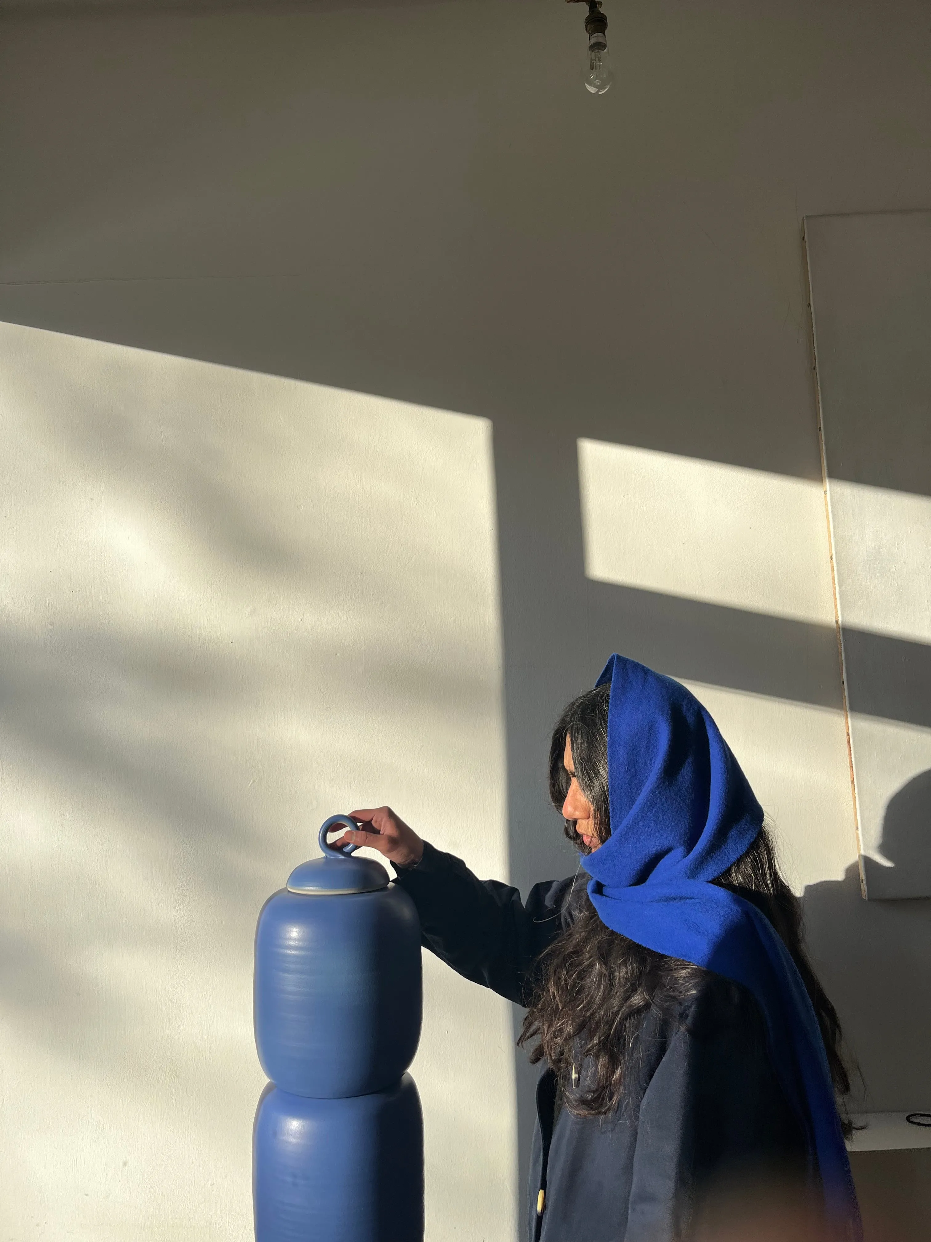 Hand Thrown Colour Glazed Ceramic Gravity Fed Water Filter