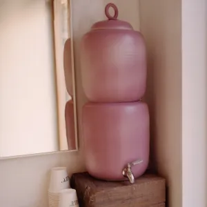 Hand Thrown Colour Glazed Ceramic Gravity Fed Water Filter