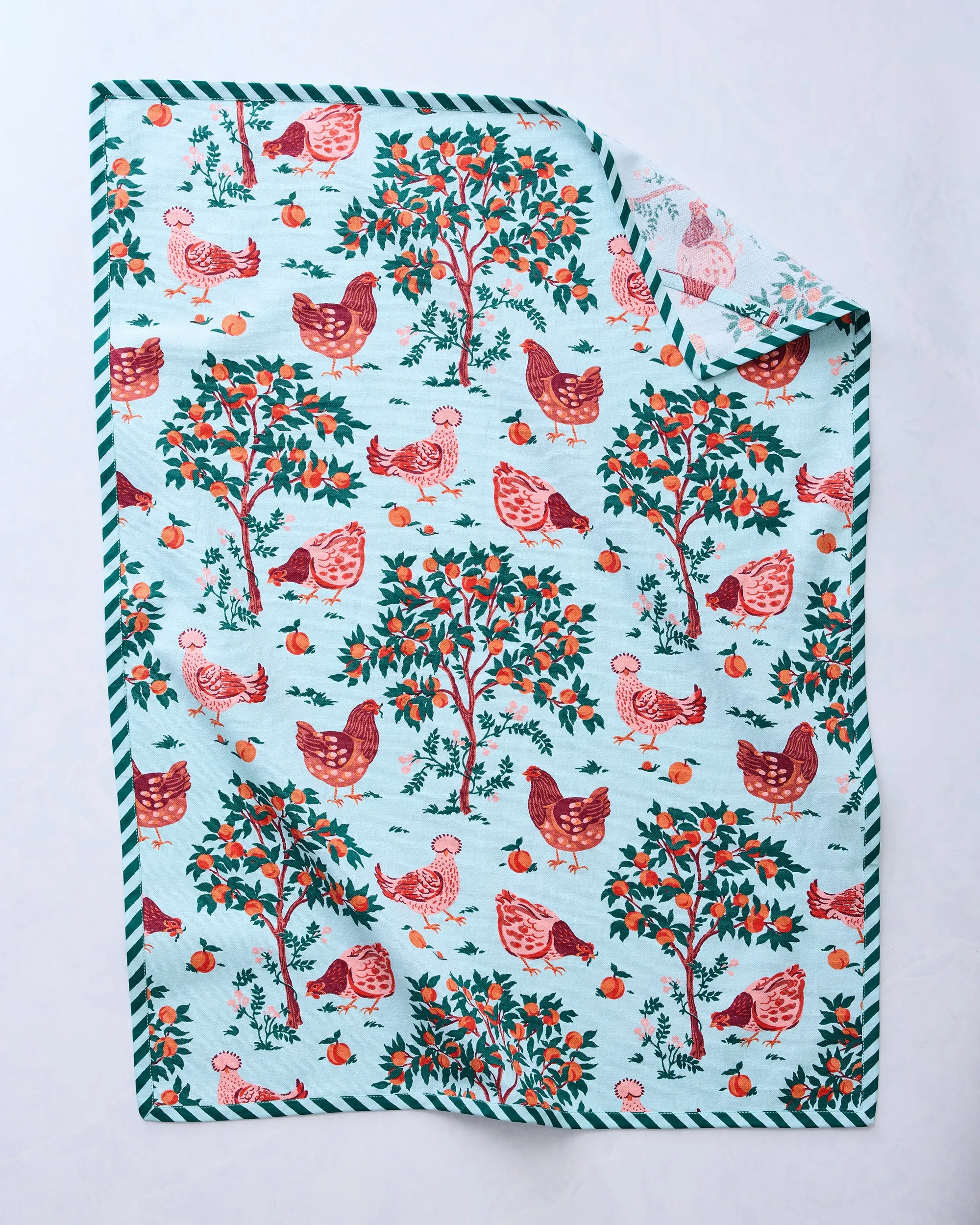 Hen House - Tea Towels Set Of 2 - Soft Blue
