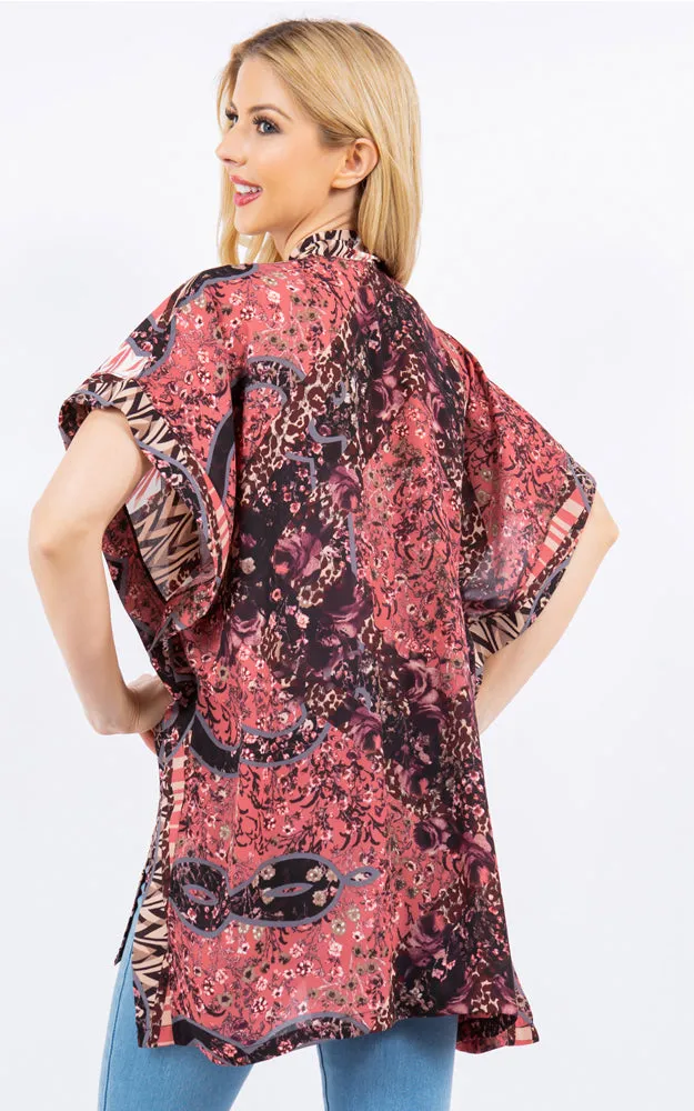 KP4263 Kimono Cover Up