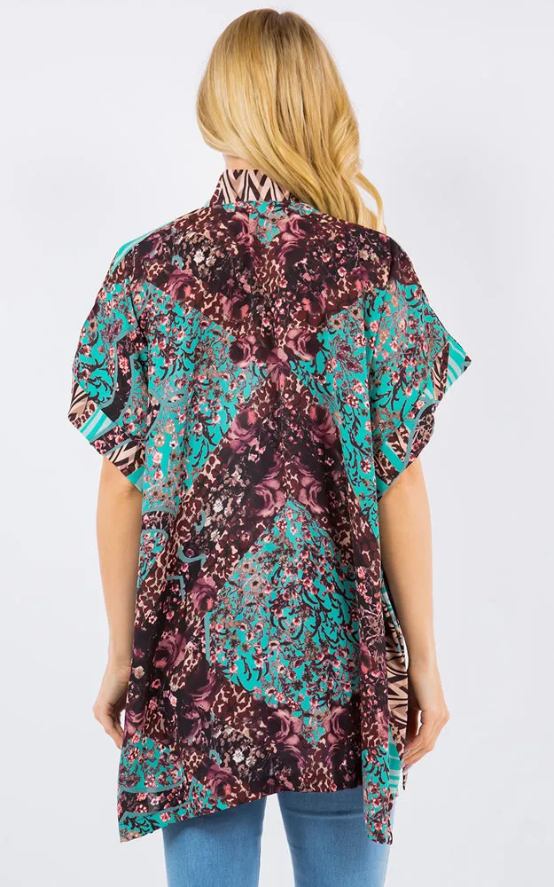 KP4263 Kimono Cover Up