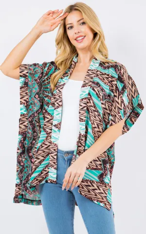 KP4263 Kimono Cover Up