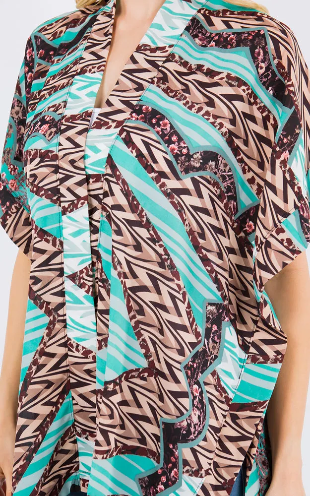 KP4263 Kimono Cover Up