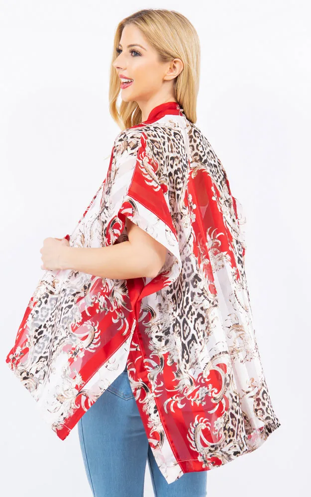 KP4265 Kimono Cover Up