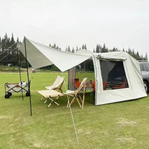 Lohascamping Car box docking tent  Portable Waterproof SUV Tail Tent 3-4 people Dome tent Sunshade Tunnel style tent