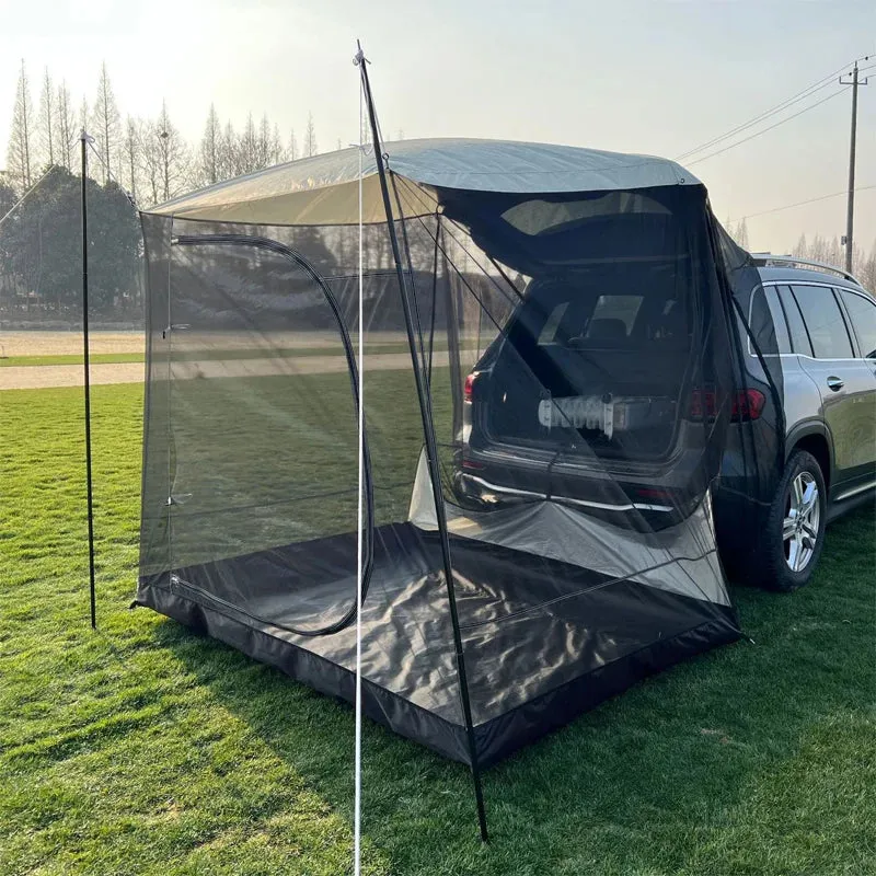 Lohascamping Car box docking tent  Portable Waterproof SUV Tail Tent 3-4 people Dome tent Sunshade Tunnel style tent