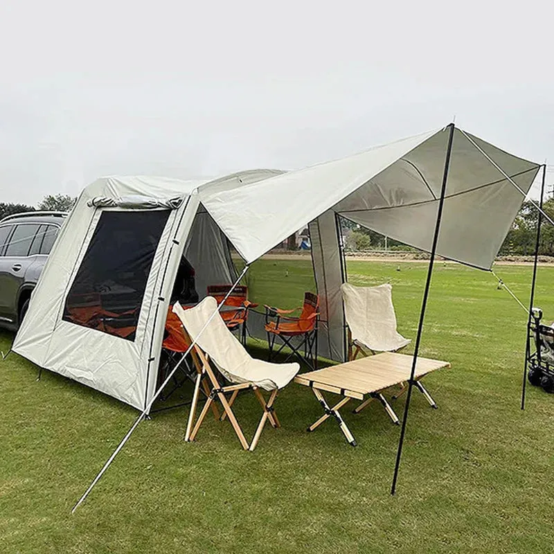 Lohascamping Car box docking tent  Portable Waterproof SUV Tail Tent 3-4 people Dome tent Sunshade Tunnel style tent