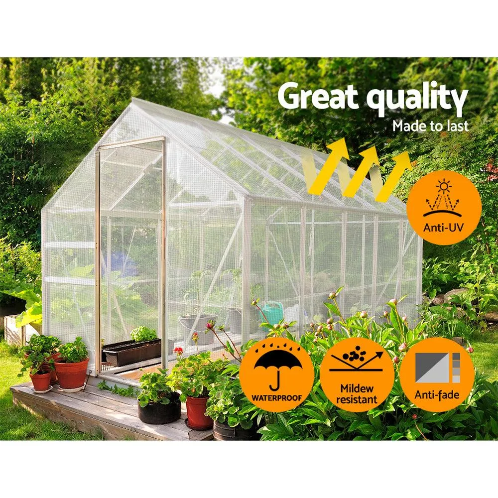 Poly Tarpaulin Heavy Duty Tarp 135gsm Cover - 4M x 7M - Clear