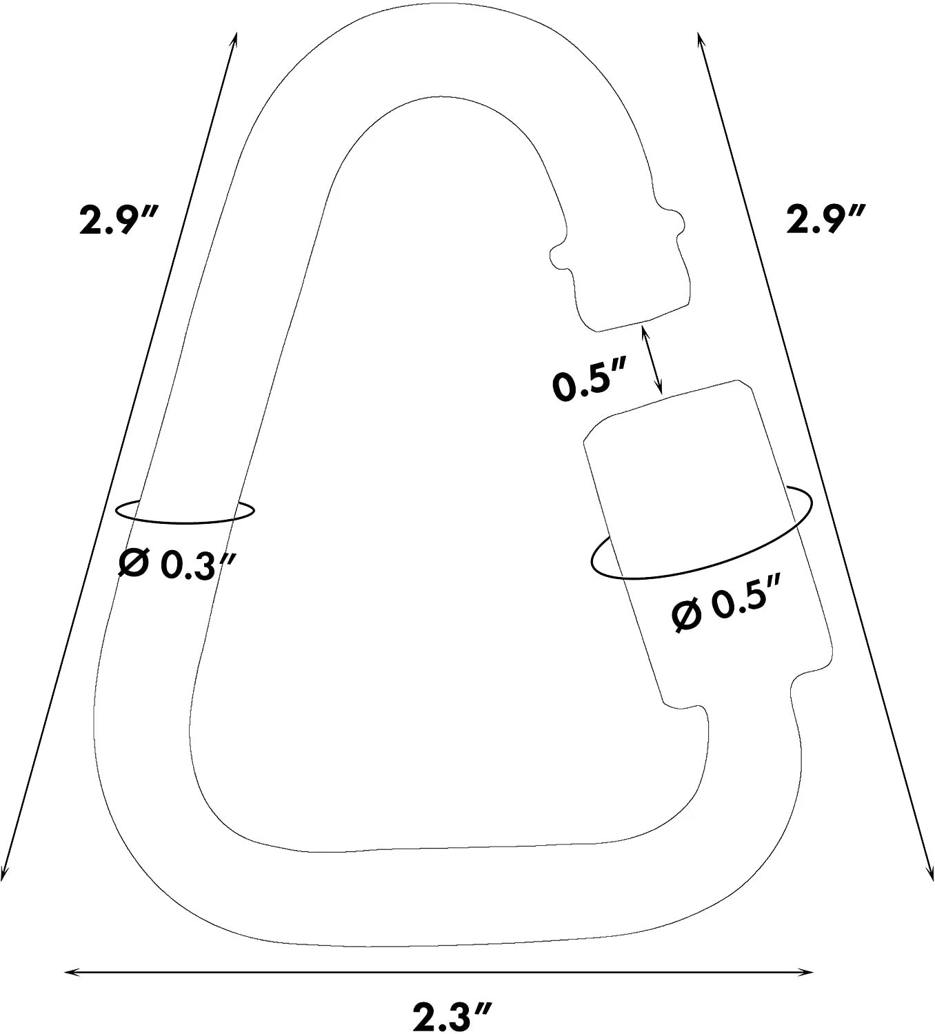 Set of 5 Carabiners for Ninja line. Triangle Shaped Quick Links for Climbing. Large 5/16" Delta Quick Links – Chainlink.