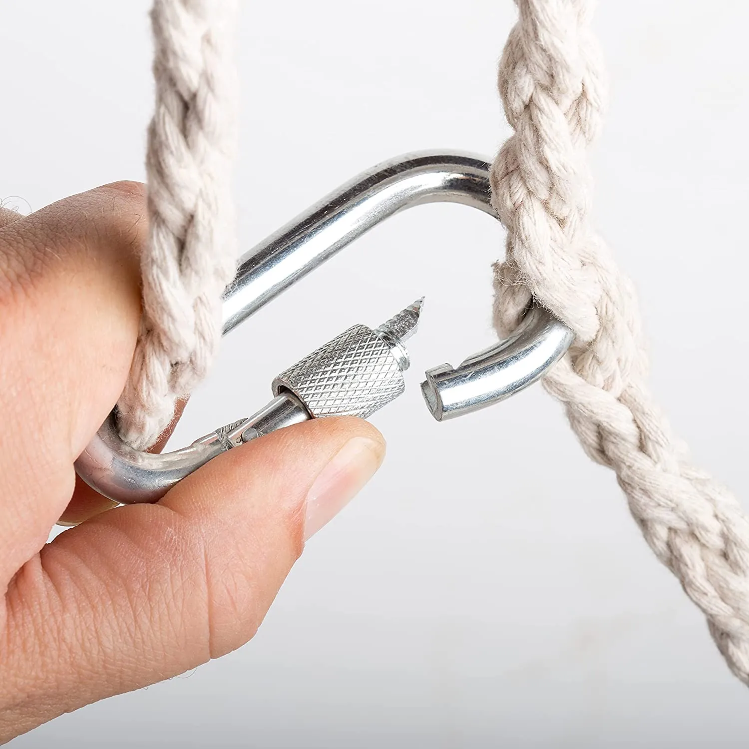 Set of 5 Carabiners. Oval Shaped Quick Links for Climbing. Large 5/16" Delta Quick Links – Chainlink.
