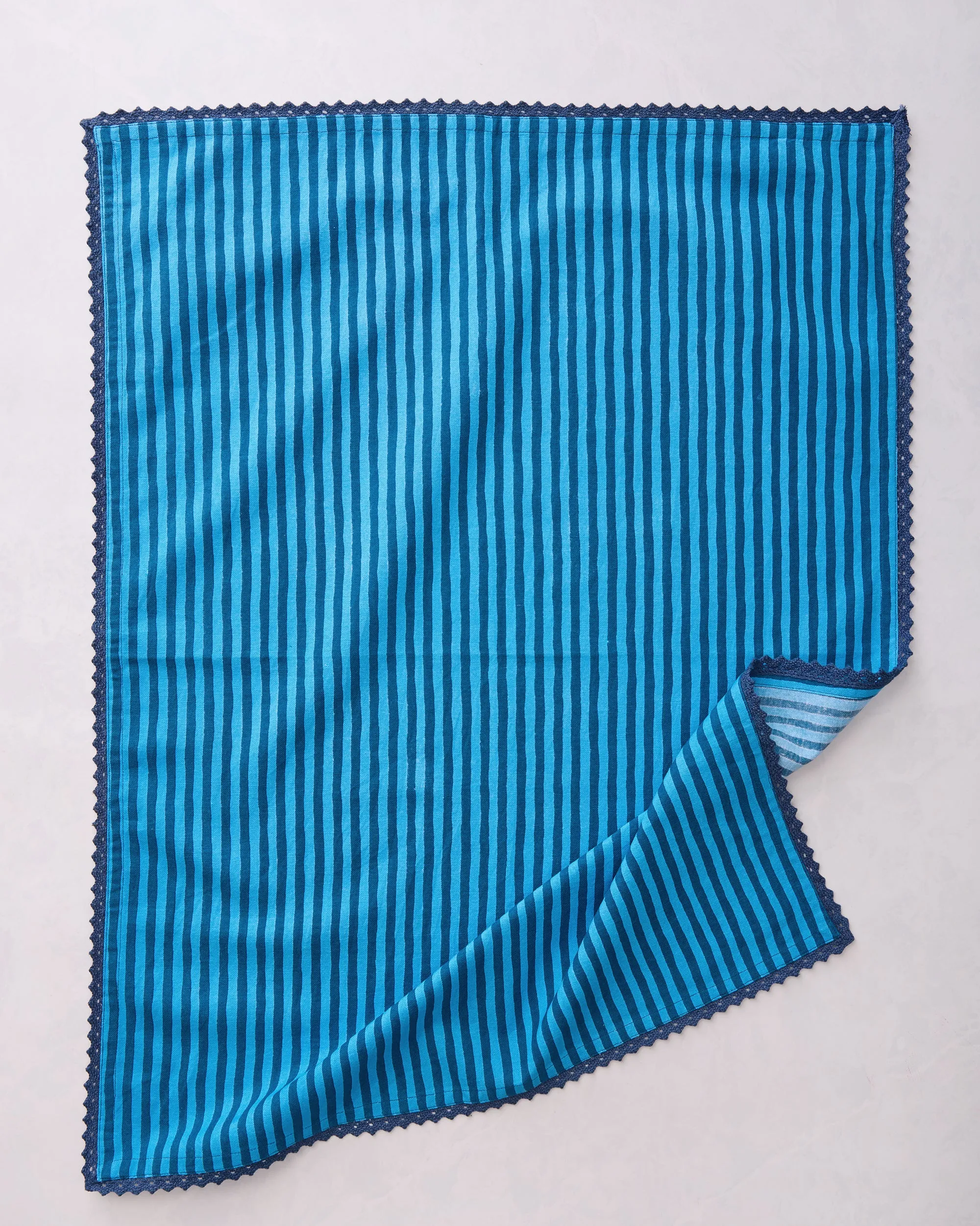 Stained Glass Sea - Tea Towels Set Of 2 - Seaside Blue